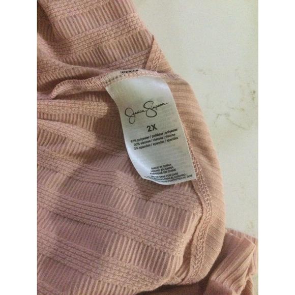 Jessica Simpson Women Textured Knit Long Sleeve Poppy Top SIZE 2X - Picture 5 of 7